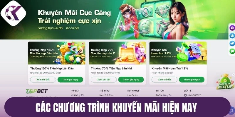 Các chương trình khuyến mãi hiện nay 